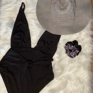 COPY - Black V-Neck Swimsuit